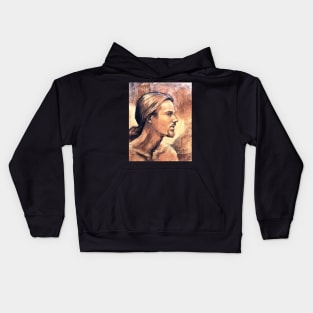 Portrait of a Young Man Kids Hoodie